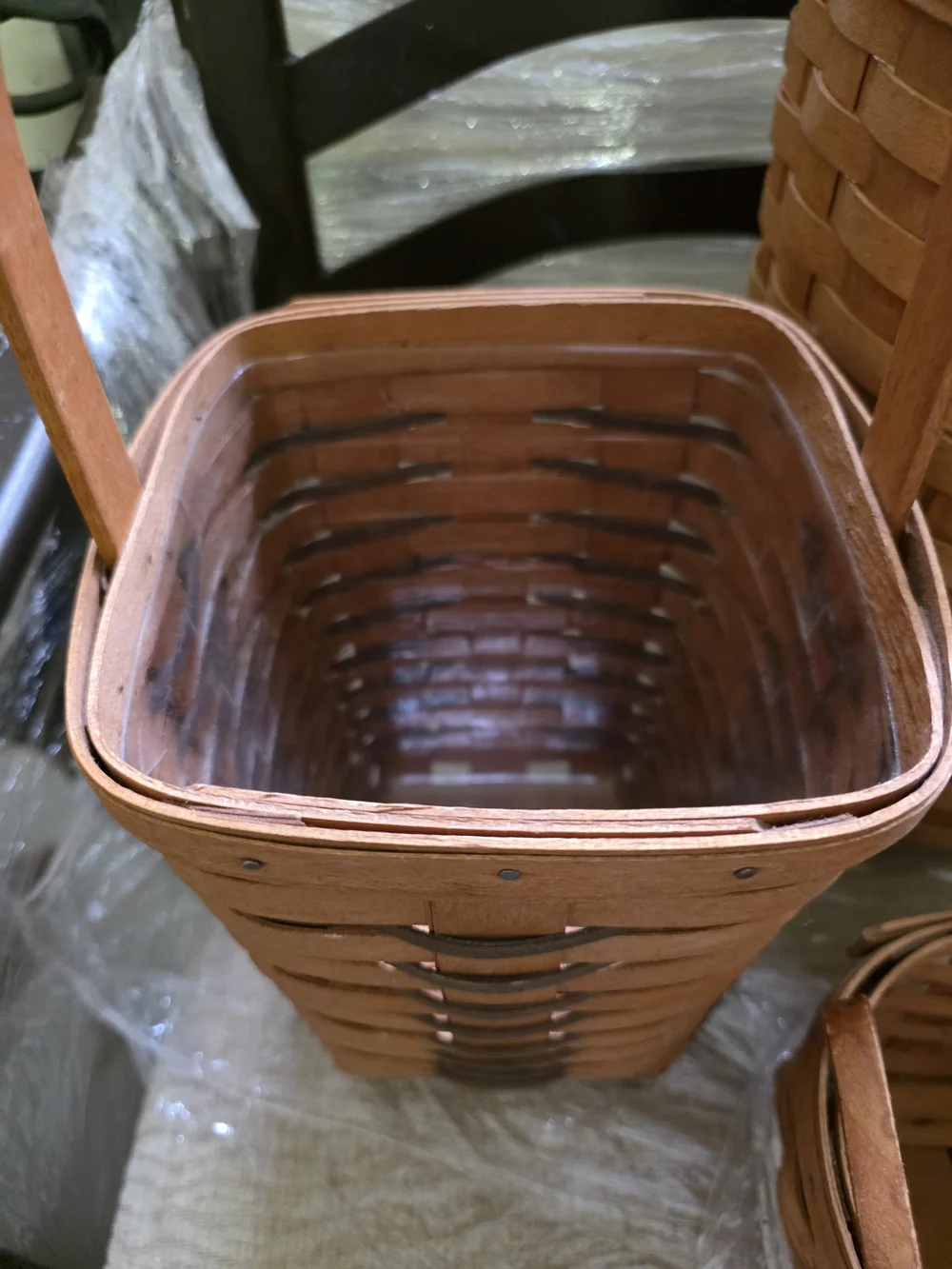 Longaberger Woven Basket Set in Warm Tan